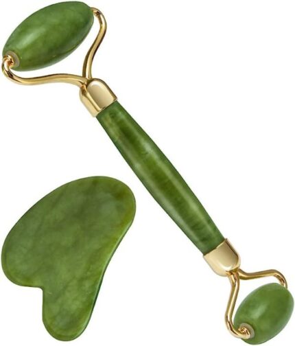 Jade Roller & Gua Sha Set – Facial Massage for Radiant Skin