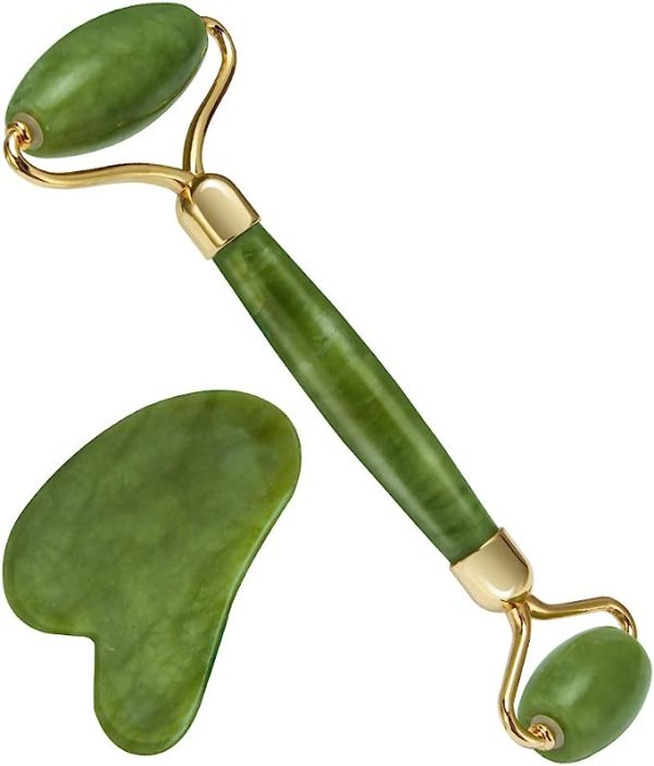 Jade Roller & Gua Sha Set – Facial Massage for Radiant Skin