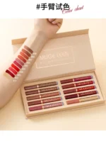 Mugeleen 12-Color Lip Gloss Set – Long-Lasting Shine