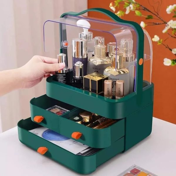 Acrylic Cosmetic Organizer with Drawers – Makeup & Skincare Storage Box - Image 6