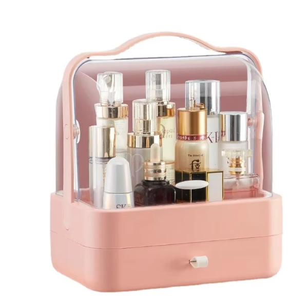 Acrylic Cosmetic Organizer with Drawers – Makeup & Skincare Storage Box - Image 3