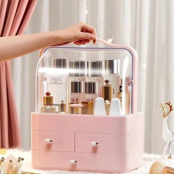 Acrylic Cosmetic Organizer with Drawers – Makeup & Skincare Storage Box - Image 7